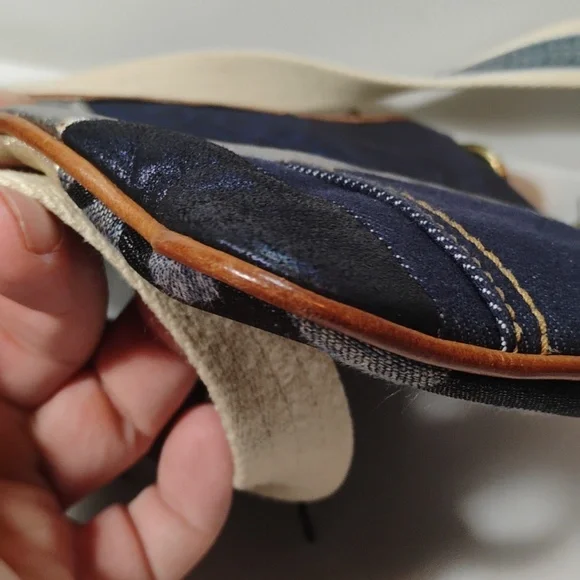 Coach B063-10006 Patchwork Denim Shoulder Bag W/Original Hang Tag - Picture 11 of 13